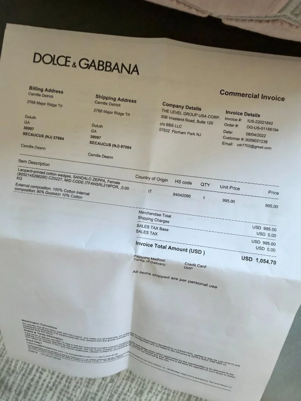 Dolce & Gabbana Leopard Print Canvas Leather Wedge Sandals